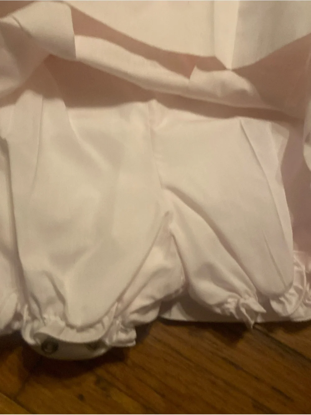 VTG Friedknit Creations Smocked Infant Dress White Pink NWT 9 Months Heirloom